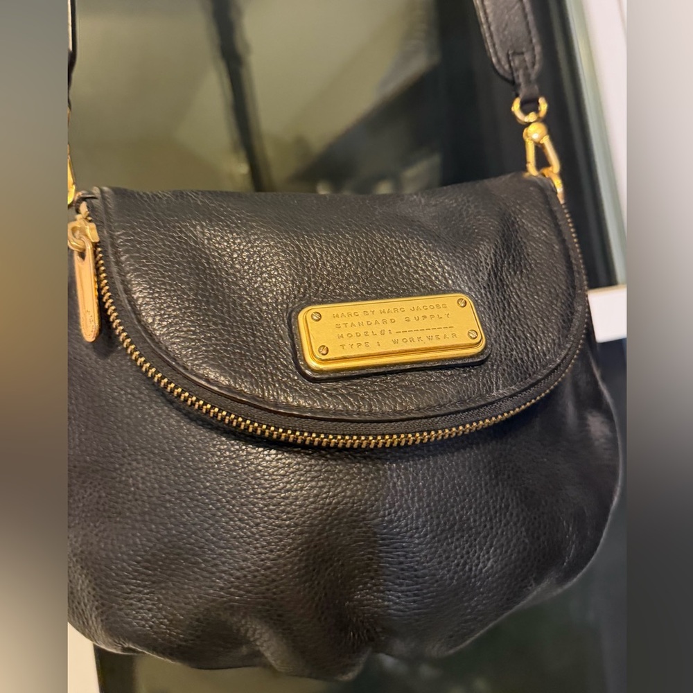 Authentic Marc Jacobs Black Leather Bag